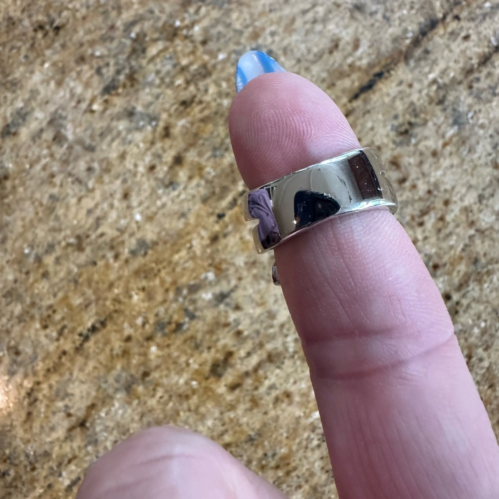 Three Different Colored Rhinestone Ring - image 3